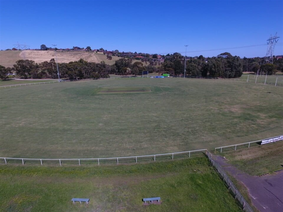 Drone shot of Jacana Reserve Oval 1