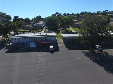 Drone shot of Jacana Reserve Pavilion