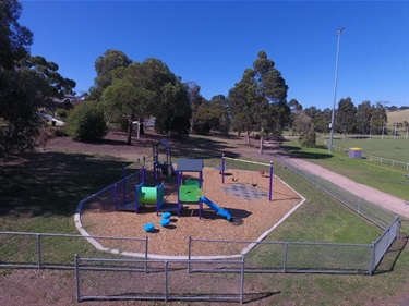 Drone shot of Jacana Reserve Playspace