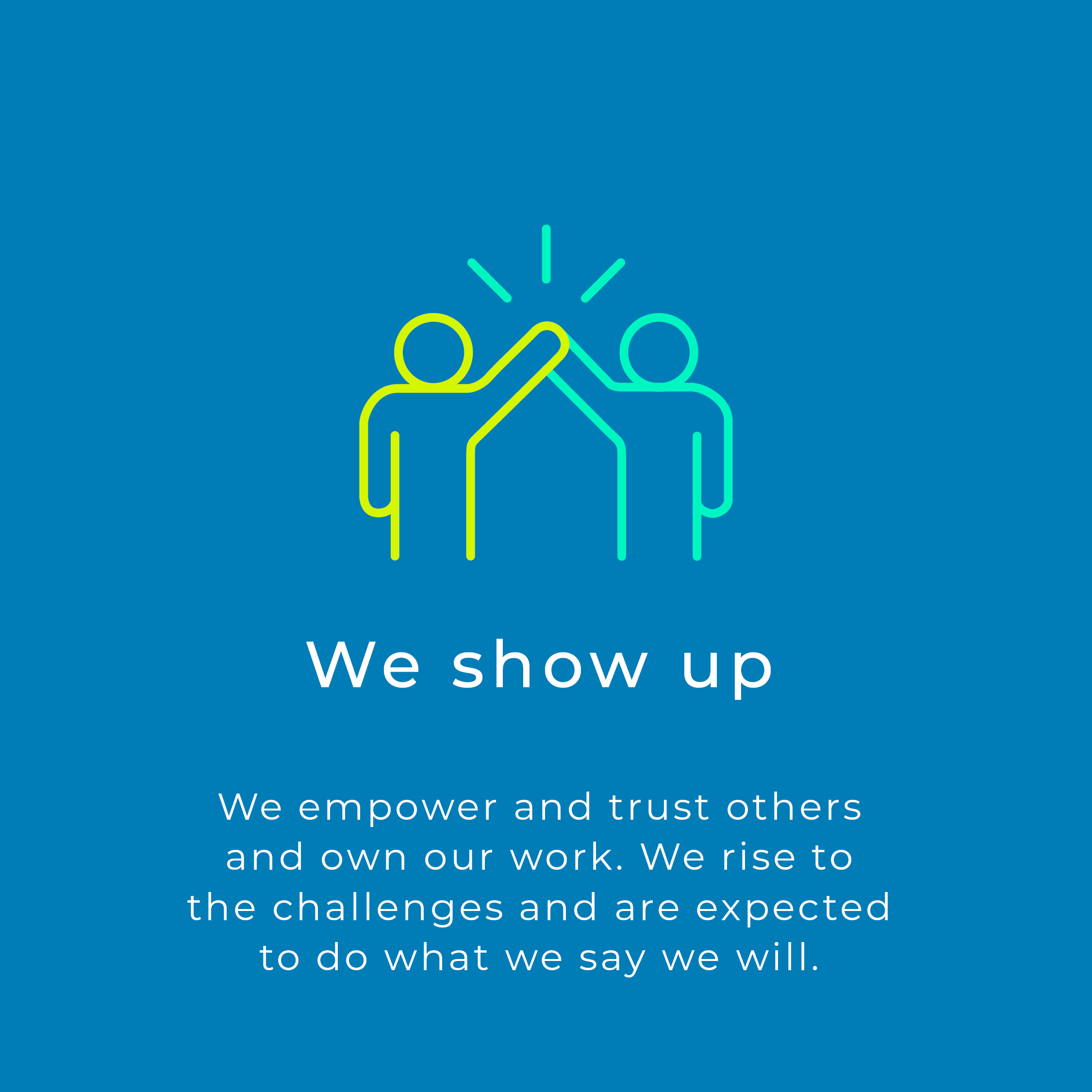 We show up - Hume Values