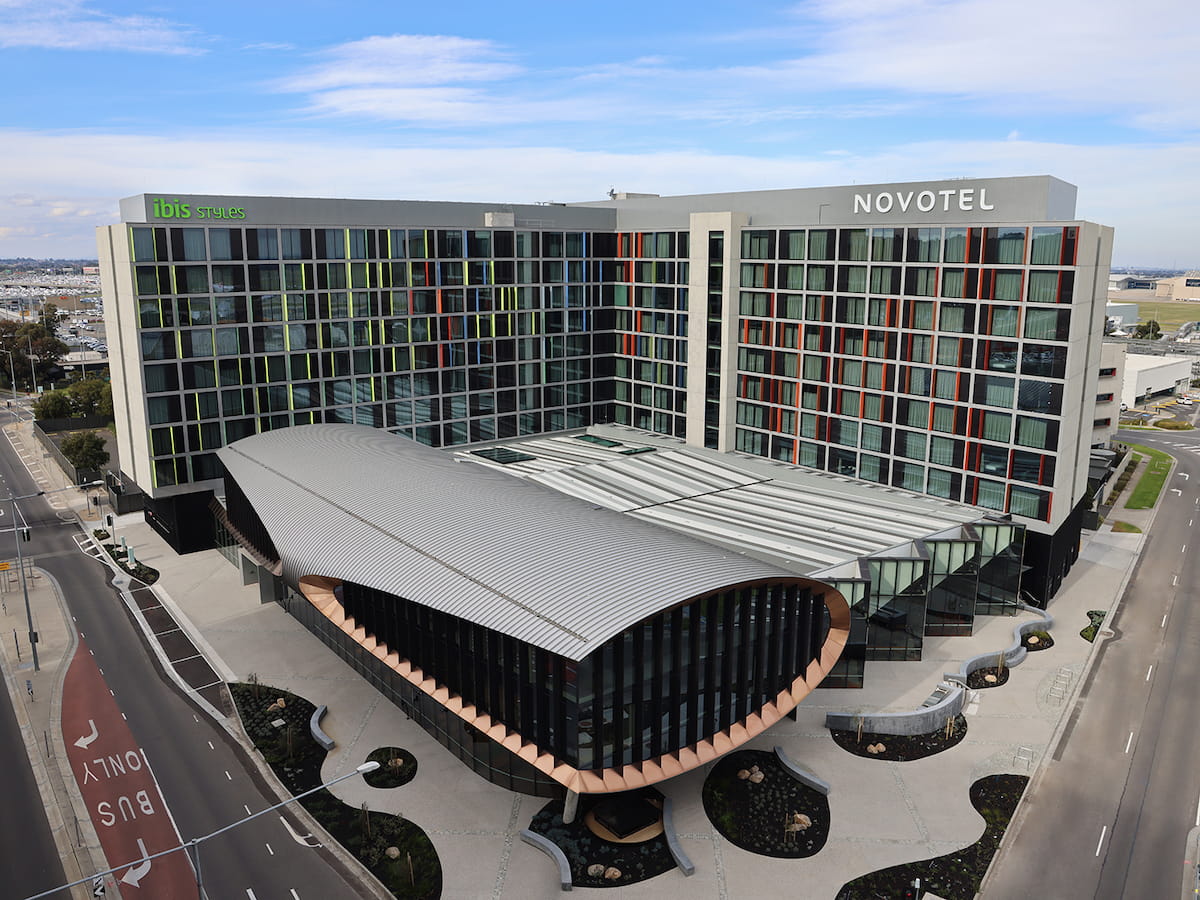 Novotel and Ibis Styles Melbourne Airport External Shot